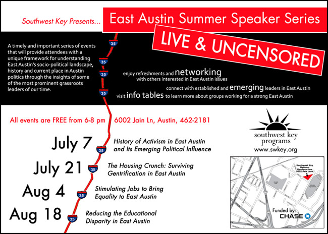 East Austin Summer Speaker Series East Austin Summer Speaker Series
