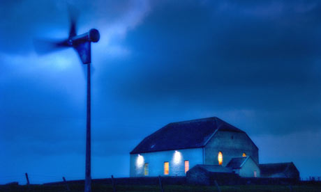 Church powered by wind turbine