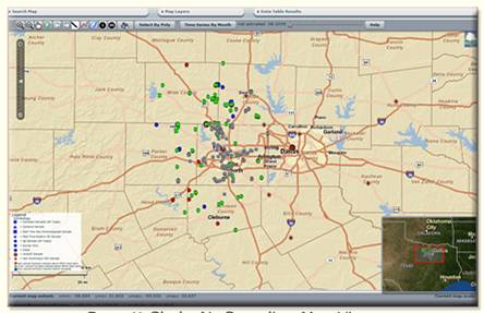Barnett Shale Map Viewer Barnett Shale Air Sampling Map Viewer